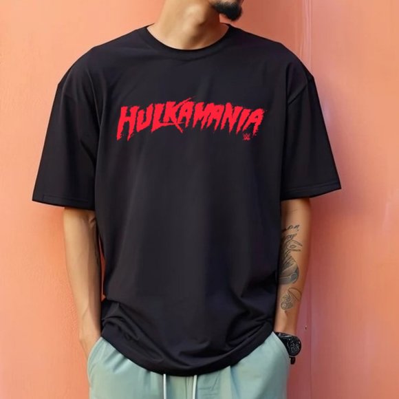Other - Hulkamania Logo Design Tee Shirt NWOT, WWE WWF Hulk Hogan Unisex Shirt PM